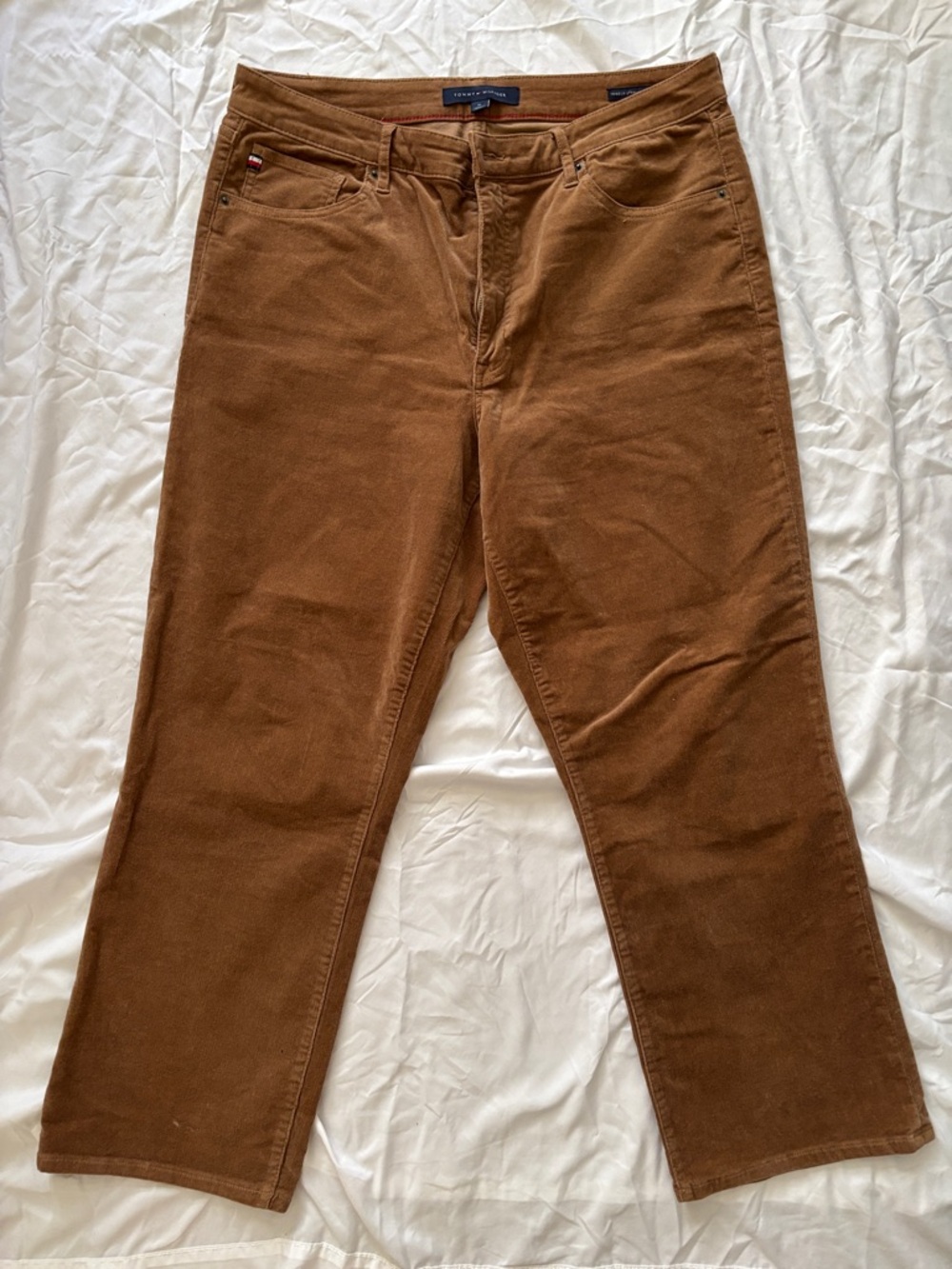 Tommy Hilfiger women’s Corduroy Pants in Warm Brown. Sz 16 NWOT